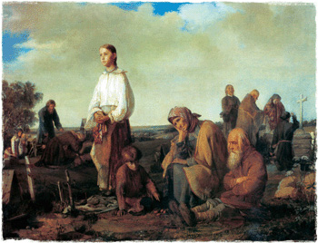 Poxoronka Алексей Корзухин. Поминки на кладбище. 1865. 